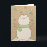 Cartão De Festividades Boneco de neve do Natal<br><div class="desc">Boneco de neve do Feliz Natal que joga na neve.  

boneco de neve,  bonecos de neve,  "boneco de neve dia sonny" do xmas" feliz do "do "Feliz Natal" do papel" artesanato "" da neve do "na neve para ele" "para ela" "para ele" da ""boas festas"</div>