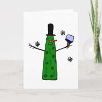 Boneco de neve engraçado da salmoura que guardara