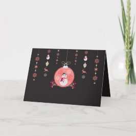 Cartão De Festividades Boneco de neve Navidad do quadro