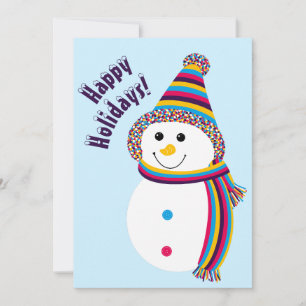 Cartão De Festividades Boneco de Neve Orgulho Lésbico Felicidades