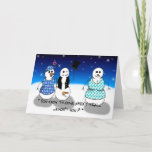 Cartão De Festividades Boneco de neve velho sujo<br><div class="desc"></div>