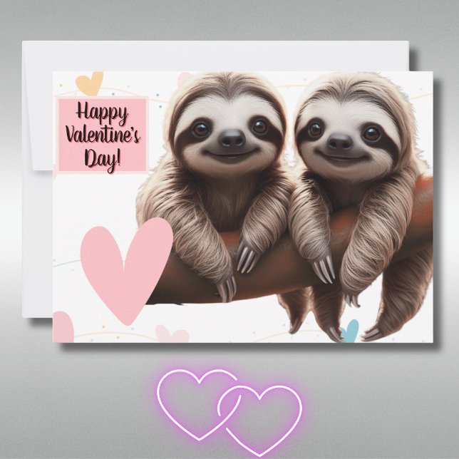 Cartão De Festividades Bonita Namorados De Lama Adorava Ficar Engraçado (Criador carregado)