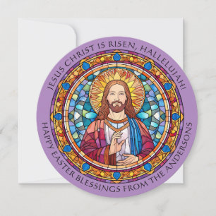 Cartão De Festividades Bonita ressurreição religiosa da Páscoa Cristo