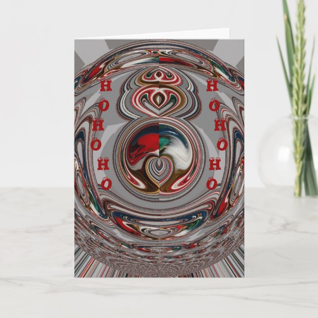 Cartão De Festividades Bonitas Cores de Festas de Natal (Frente)