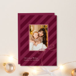 Cartão De Festividades Bonito Arco Fita de Natal Simples