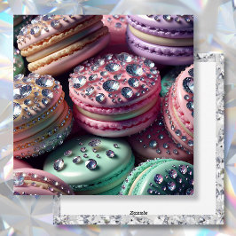 Cartão De Festividades Bonito Macaron Birthday Bling