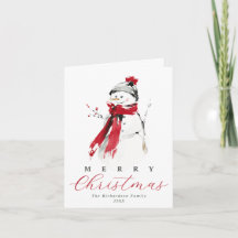 Bonito Papai Noel de Aquarela Natal Feliz