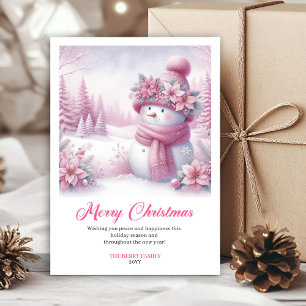 Cartão De Festividades Bonito Papai Noel Rosa Crianças Download Saudação