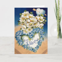 Bonito Vintage Flores Cardíaco Valentim Dia dos Na