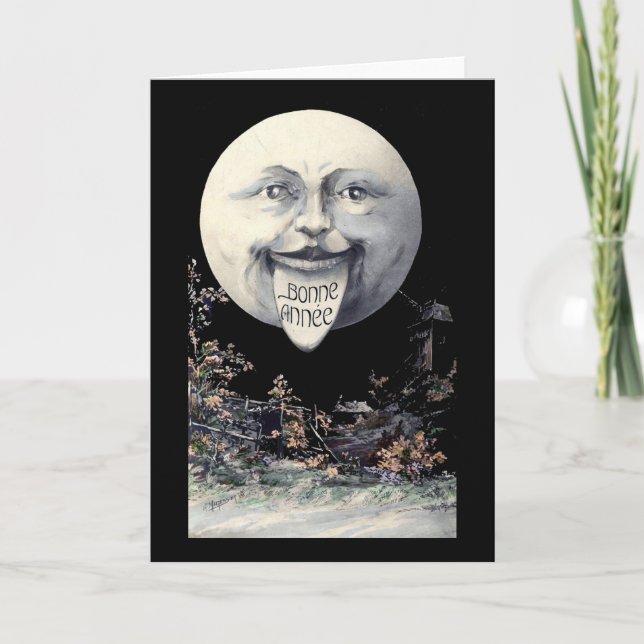 Cartão De Festividades Bonne Annee -- O feliz ano novo (Frente)