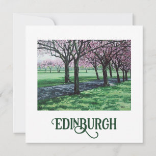 Cartão De Festividades Bonnie Scotland Edinburgh Meadows belas artes