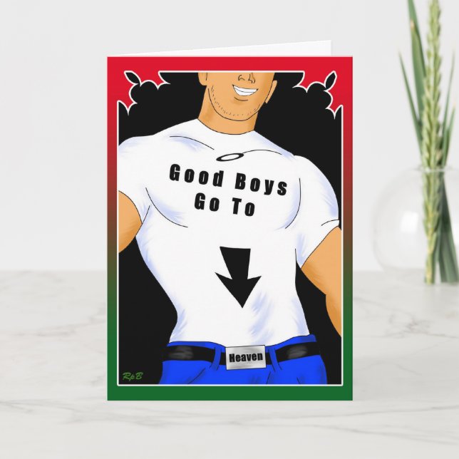 Cartão De Festividades Bons meninos: Feriado (Frente)