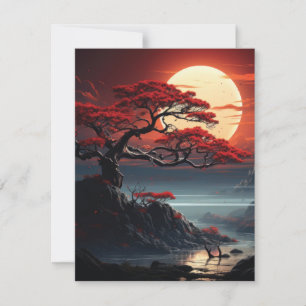 Cartão De Festividades Bonsai Tree