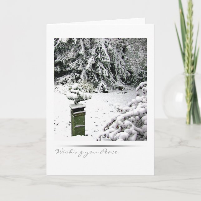 Cartão De Festividades Bonsais do inverno (Frente)