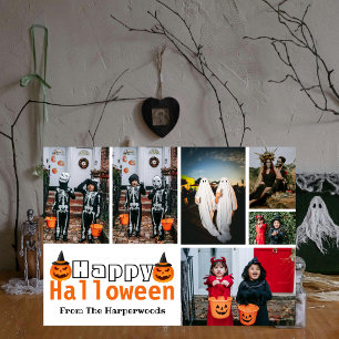 Cartão De Festividades Boo Pumpkin Jack O Lantern Spooky Foto Halloween