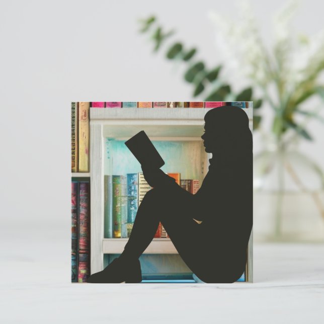 Cartão De Festividades Book Lover (Em pé/Frente)