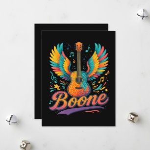 Cartão De Festividades Boone Guitar