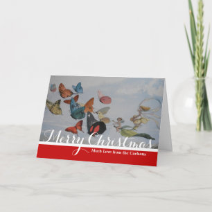 Cartão De Festividades Borboleta e Fada Rainha Borboletas Fadas