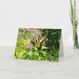 Cartão De Festividades Borboleta Tigre Swallowtail - Ao Fechar