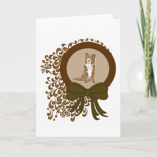 Cartão De Festividades Border Collie Christmas Card