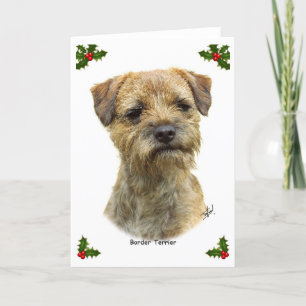 Cartão De Festividades Border Terrier 9A21D-19