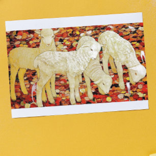 Cartão De Festividades Borregos