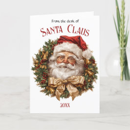 Cartão De Festividades Botânica de Aquarela de Natal Elegante