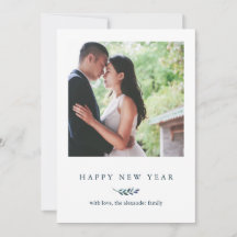 Botânica de inverno com Foto de Feliz ano novo Str