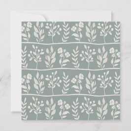 Cartão De Festividades Botânica Rhapsody XL 4 silhueta de bege de marfim