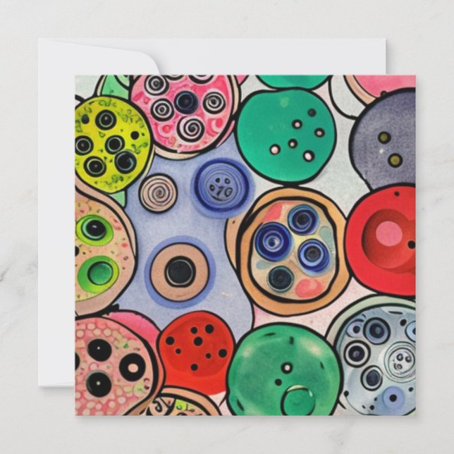 Cartão De Festividades Botton Art (Frente)