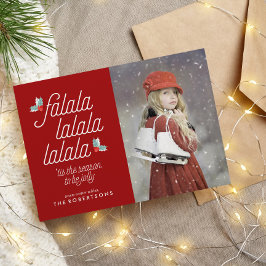 Cartão De Festividades Boughes de Holly Festivo Christmas