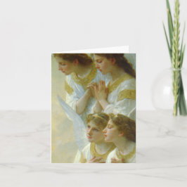 Cartão De Festividades Bouguereau Virgin e Cristo Child com Angels