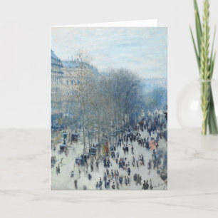 Cartão De Festividades Boulevard des Capucines, por Claude Monet
