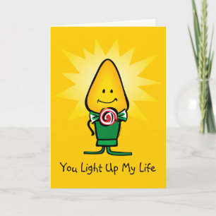 Cartão De Festividades Boy Christmas Light Custom Card