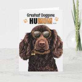 Cartão De Festividades Boykin Spaniel Dog Maior Dia de as mães HuMOM