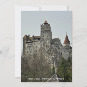 Cartão De Festividades Bran Castle, Transilvânia, Romênia, em um