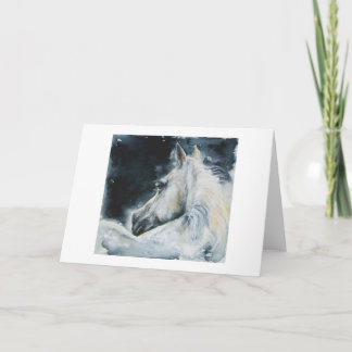 Cartão De Festividades Branco da meia-noite