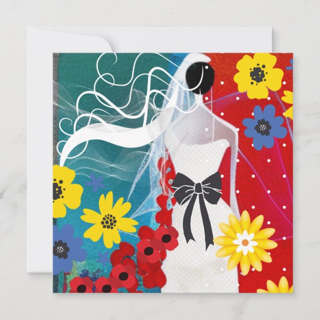 Cartão De Festividades Bridal Bliss (Frente)