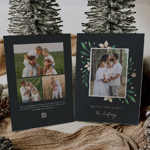 Cartão De Festividades Bright Boughs   Foto de Natal Botânico