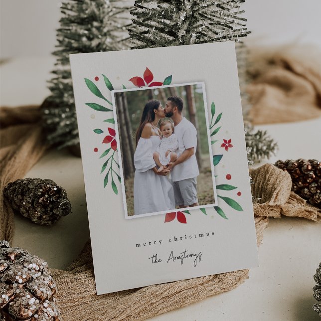 Cartão De Festividades Bright Boughs | Foto de Natal Botânico (Criador carregado)