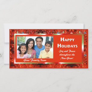 Cartão De Festividades Bright Holiday Lights Photo Card
