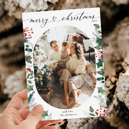 Cartão De Festividades Bright Red Felry Natal 1 Foto