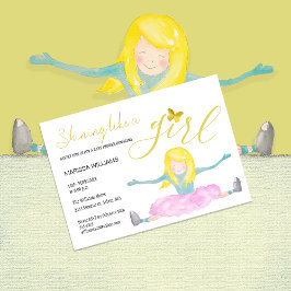 Cartão De Festividades Brilhando Como uma Ilustração em Aquarela de Menin