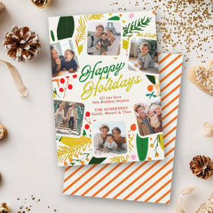 Cartão De Festividades Brilhante & Alegre Moderno Fofo Feliz