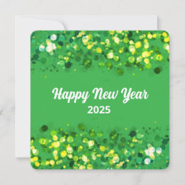 Cartão De Festividades Brilhante colorido chique texto personalizado