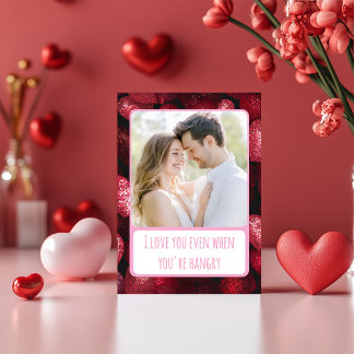 Cartão De Festividades Brilhante Espelhante Amor Você Quando Está Com Fom