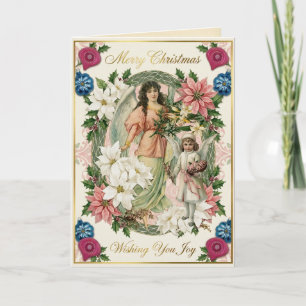 Cartão De Festividades Brilho de Natal Vitoriano