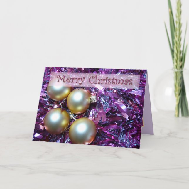 Cartão De Festividades Brilho do feriado (Frente)