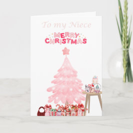 Cartão De Festividades Brinquedo Feliz de Natal Niece