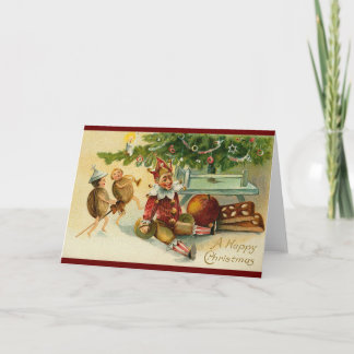 Cartão De Festividades Brinquedos de nutcracker natais vintages